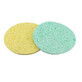 Set 2 &#233;ponges nettoyantes pour le visage, Makeup, Yellow-Green, 01