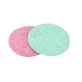 Set 2 reinigingssponsjes voor het gezicht, Make-up, Roze-Groen, 02