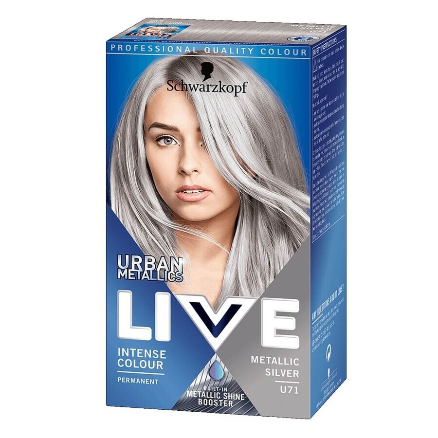 Schwarzkopf Live Urban Urban Metallic Wax Colour U71 Metallic Silver