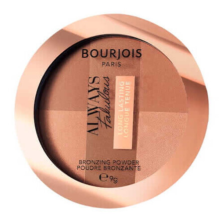 Bourjois Siempre Fabulosos Polvos Bronceadores para Iluminar el Bronce 002 Oscuro, 9g