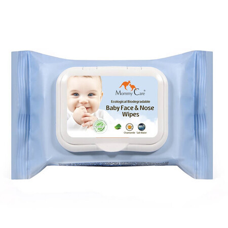 Biologisch abbaubare Gesichts- und Nasentücher, 24 Stück, Mommy Care