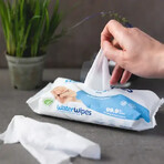 Salviettine umidificate biodegradabili per neonati, 9 x 60 pezzi, WaterWipes