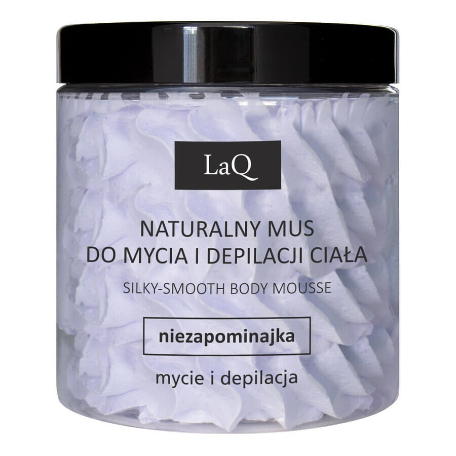 LaQ Natural mousse nettoyante et épilatoire pour le corps, Unforgettable, 250ml