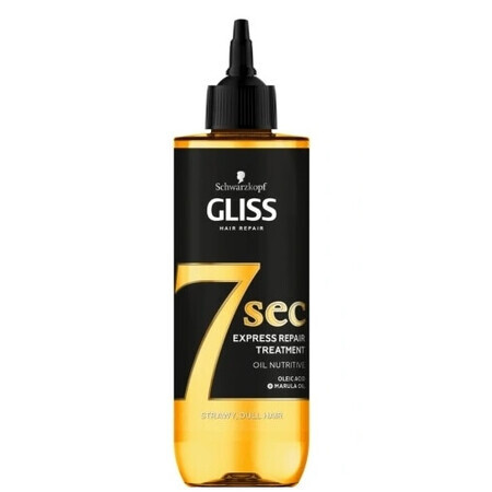 Gliss 7sec Express Repair Treatment Oil Nourishing Treatment Oil for dry and dull hair, 200ml