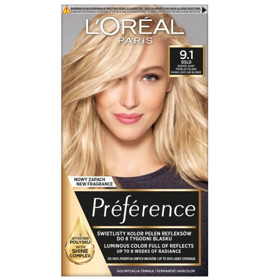 L'Oréal Paris Preference Hair Colour 9.1 Oslo