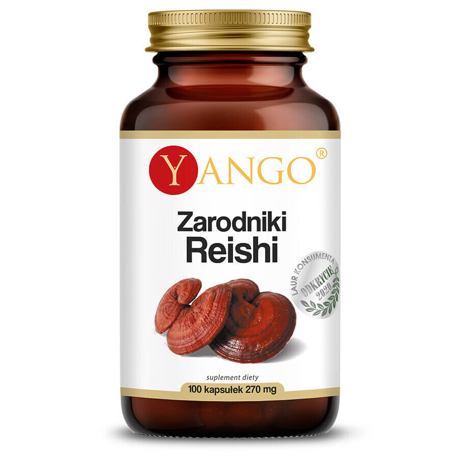 Yango, reishi spores, 100 capsules