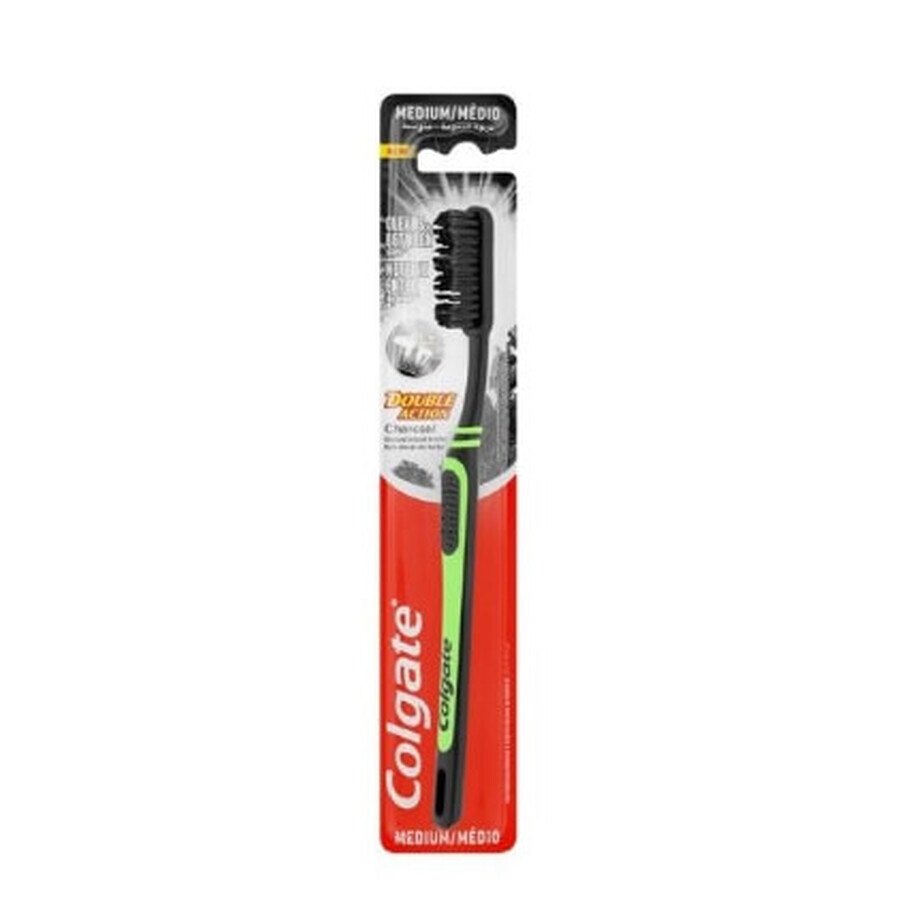 Colgate, Charcoal Double, Toothbrush, 1 pc