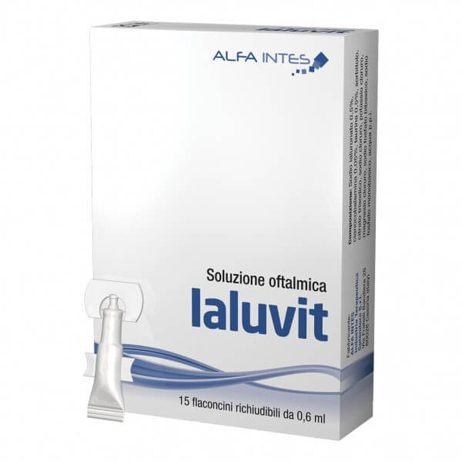 Ialuvit solution ophtalmique, 15 x 0,6 ml, Alfa Intes