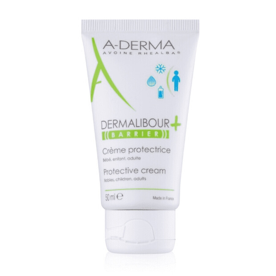 A-Derma, Dermalibour + Barrier Protection Cream, 50 ml