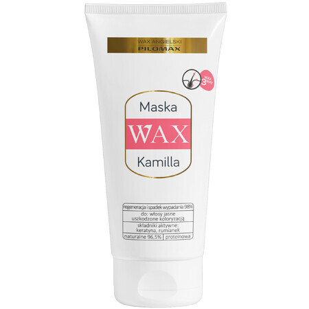 Masque lissant et hydratant pour cheveux clairs Cire Kamilla, 200ml