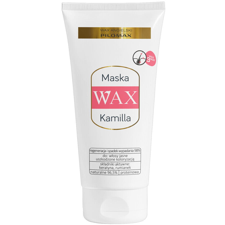 Masque lissant et hydratant pour cheveux clairs Cire Kamilla, 200ml