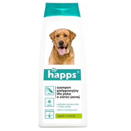 Shampooing de toilettage Happs pour chiens au pelage clair, 200 ml