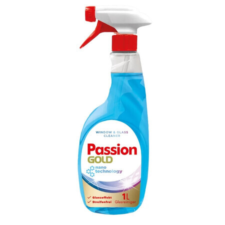 Passion Gold Nettoyant pour vitres bleu, 1 litre