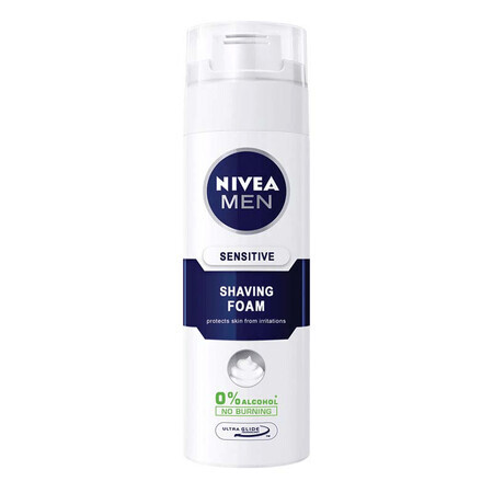 Schiuma da barba per pelli sensibili, 200 ml, Nivea