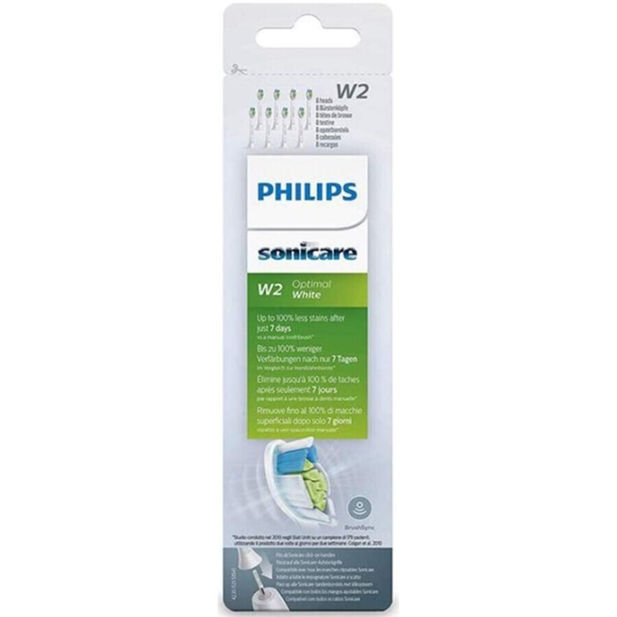 Philips, Sonicare HX6068/12, Têtes de brosse de remplacement, 8 pièces