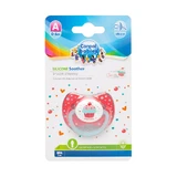Canpol, Chupete de silicona, simétrico, 0-6m Cupcake 23/282, rosa, 1 ud.