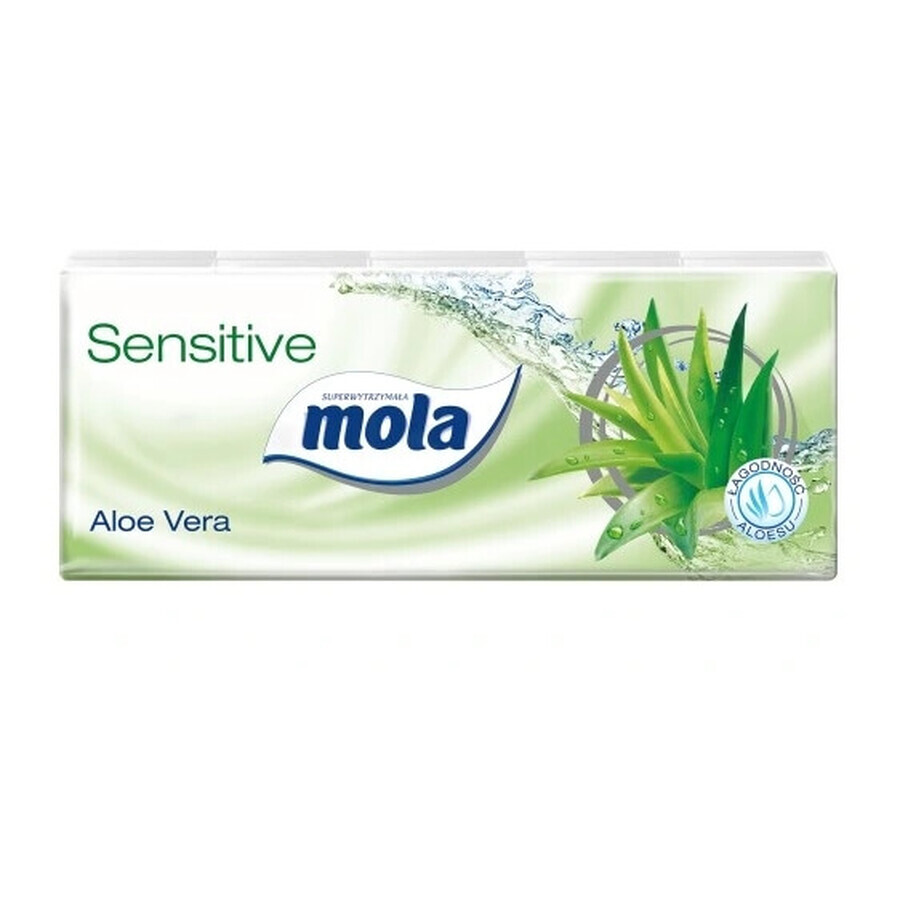 Mola Lingettes à l'aloe vera, 10 pcs x 10