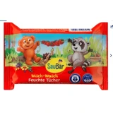 SauBear, vochtige doekjes, wassen en afvegen, 20 stuks