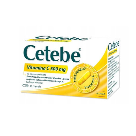 Cetebe Vitamina C 500 mg, 30 capsule