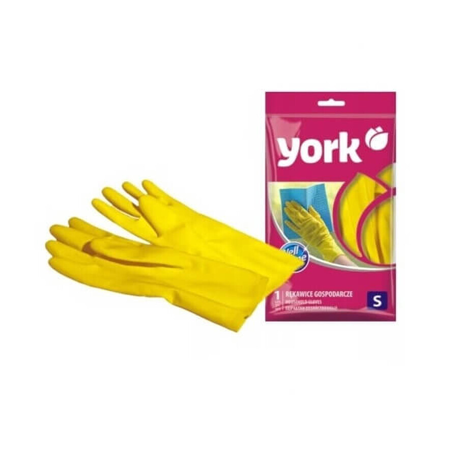 York, gants économiques en caoutchouc taille S