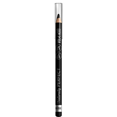 Miss Sporty Creion de ochi și sprâncene Naturally Perfect 005 Deep Black, 0.78g