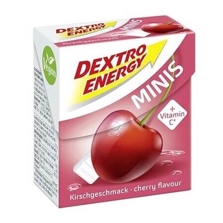 Dextro Minis Kirsche Traubenzucker Tabletten, 50g, Dextro Energy