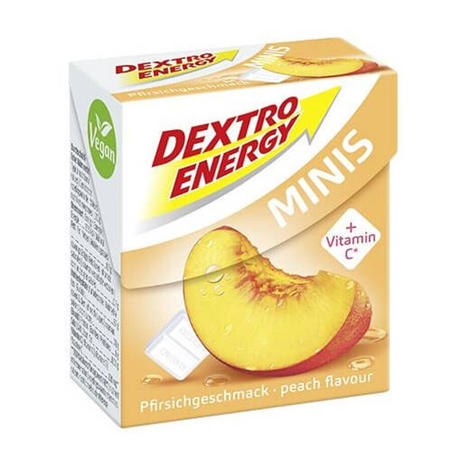 Dextro Minis comprimés de dextrose de pêche, 50g, Dextro Energy