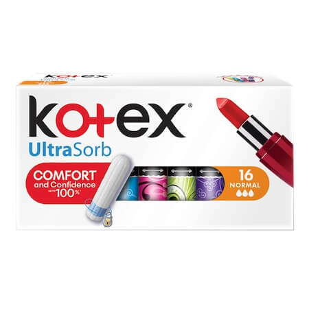 Serviettes hygiéniques UltraSorb Normal, 16 pièces, Kotex