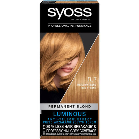 Syoss Permanent Colour Wax Colour 8_7 Honey Blonde