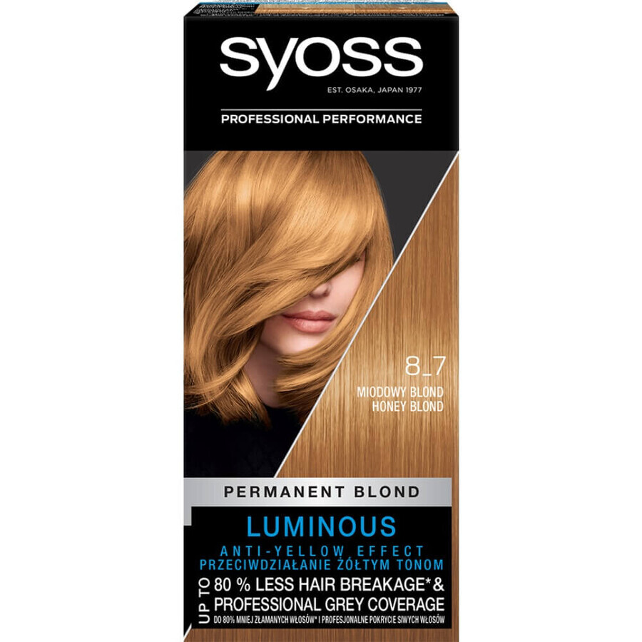 Syoss Permanent Colour Wax Colour 8_7 Honey Blonde