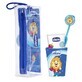 Set de voyage Chicco P&#226;te + Brosse &#224; dents + Tasse + Sac 3-6l Bleu