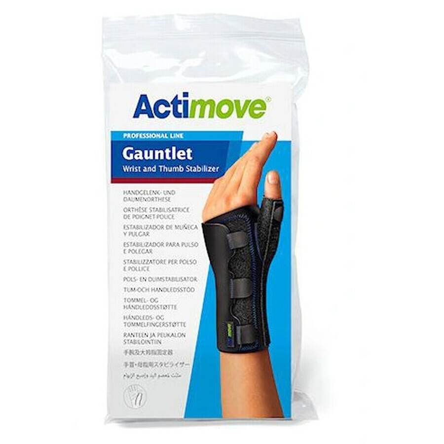 Actimove, attelle de stabilisation du poignet et du pouce Noir taille M - Longue durée !