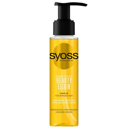 Syoss Beauty Elixir Olio Assoluto per capelli danneggiati, 100ml