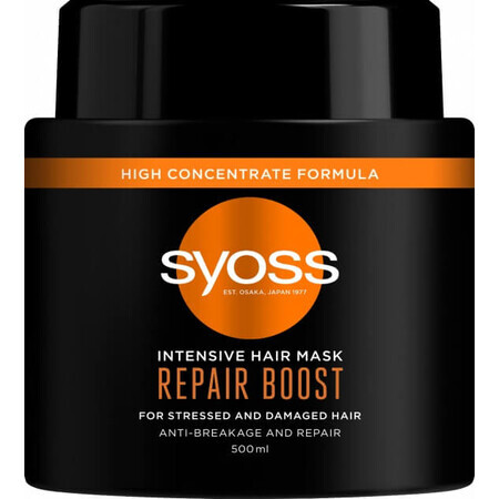 Syoss Maschera riparatrice intensiva per capelli secchi e danneggiati, 500ml