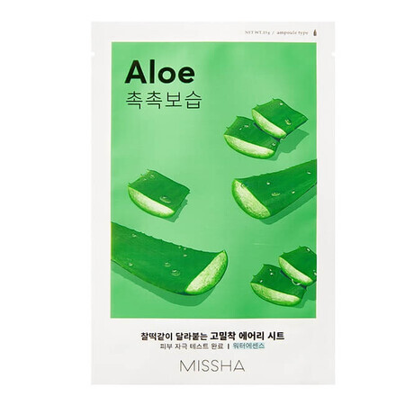 Missha Moisturizing and elasticizing mask with Aloe Vera, 19ml