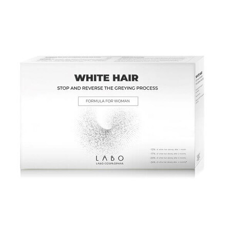 Traitement anti-gris pour les femmes Cheveux blancs, 40 flacons, Labo