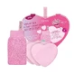 Glov Velvet Lips amp ; Ever Clear Skin Lip Scrubber + tampons cosmétiques réutilisables en forme de cœur