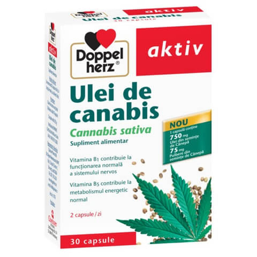 Huile de cannabis, 30 capsules, Doppelherz