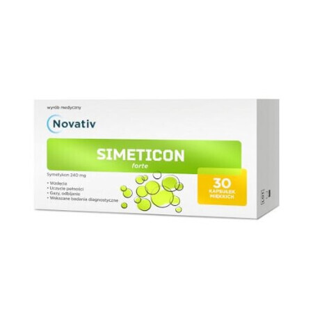 Novativ Simeticon Forte 240mg, 30 gélules - Livraison rapide !