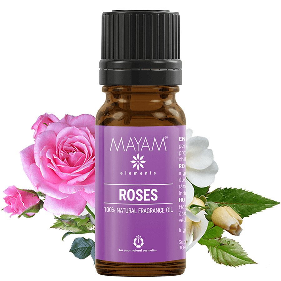 Huile naturelle de rose M-1439, 10 ml, Mayam