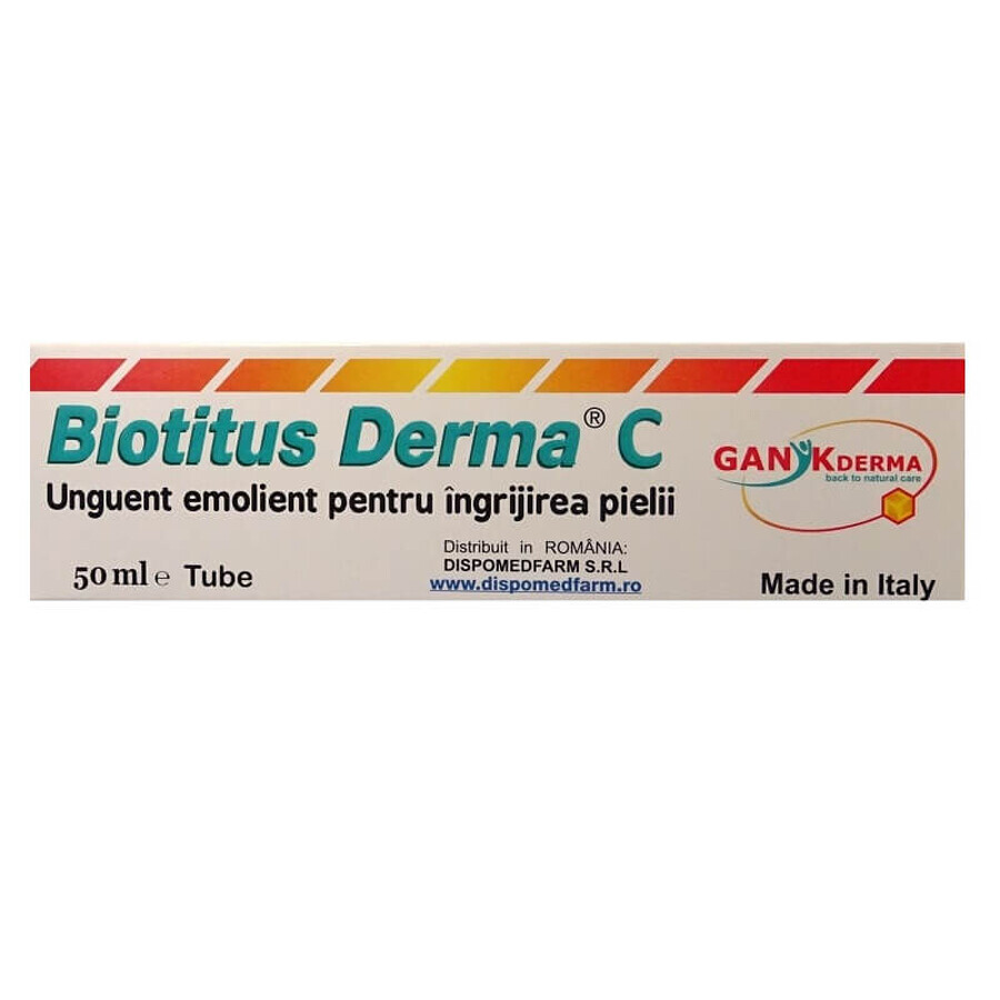 Pommade émolliente Biotitus Derma C, 50 ml, Ganikderma