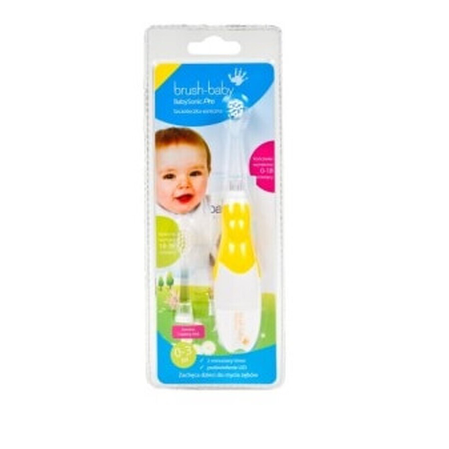 Brush Baby sonic toothbrush for children 0-3 years, eight