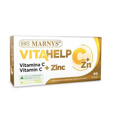 Vitahelp Vitamine C + Zinc, 60 gélules, Marnys