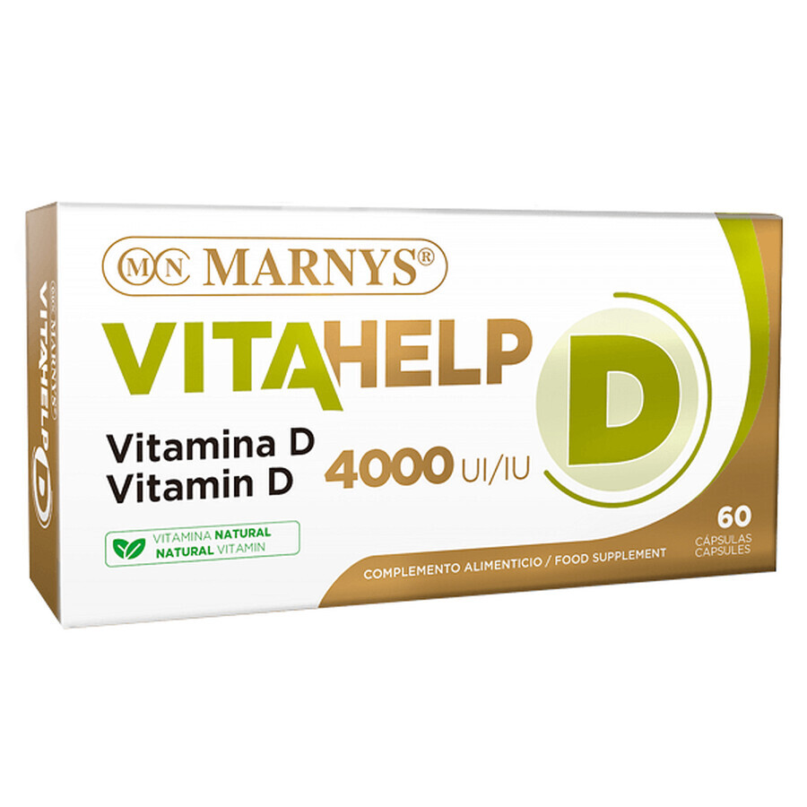 Vitahelp Vitamine D 4000IU, 60 gélules, Marnys