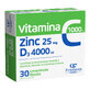 Vitamine C 1000 mg + Zn 25 mg + D3 4000 IU, 30 comprim&#233;s pellicul&#233;s, Fiterman