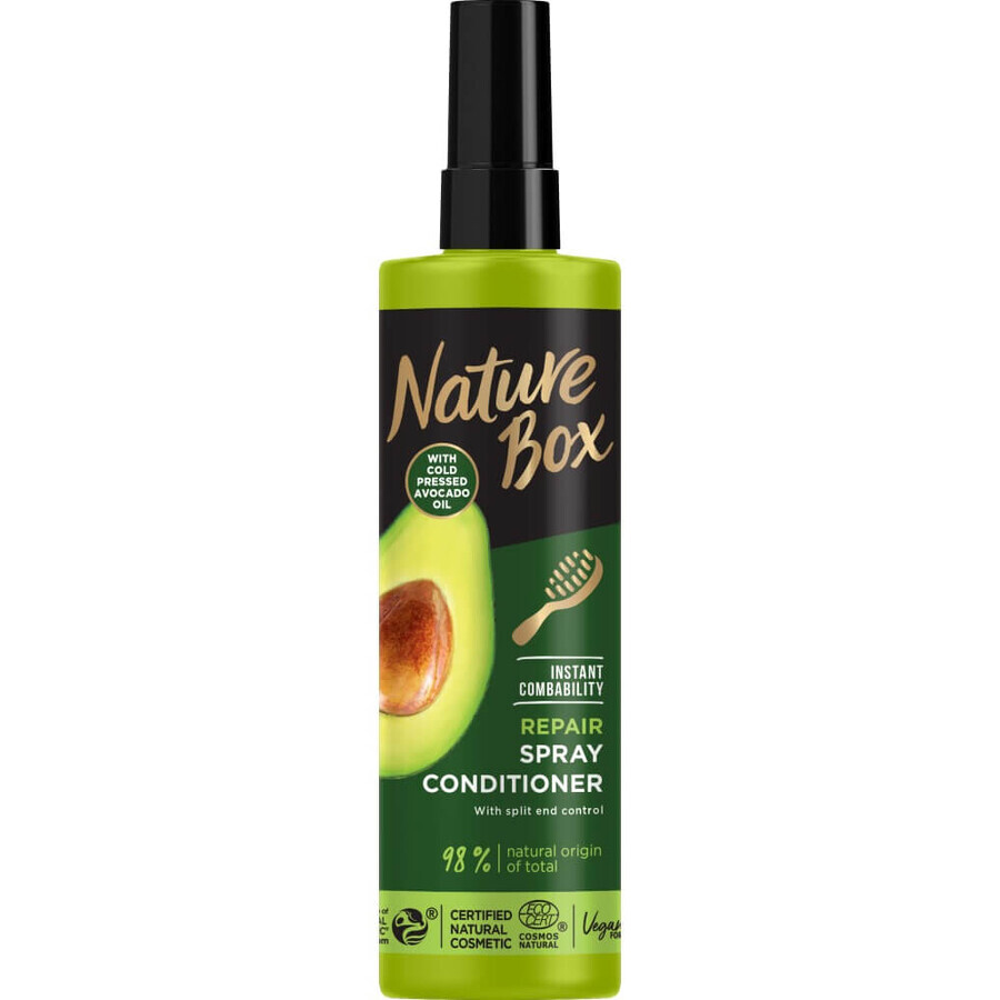 Nature Box Wax Wax Spray Conditionneur à l'huile d'avocat, 200ml