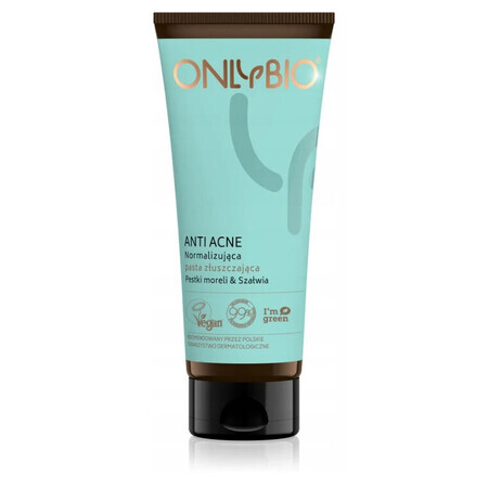 OnlyBio, Pâte exfoliante anti-acné, 75 ml