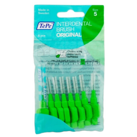 TePe, Brosses à dents, vert, 0.8mm, 8 pcs.