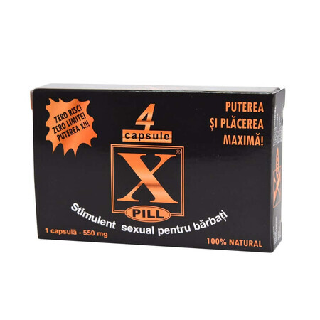 X-Pill, 4 gélules, Sichuan Wolong Pharmaceutical