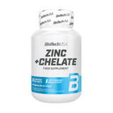 Zinc+Chelate, 60 comprimés, Biotech USA